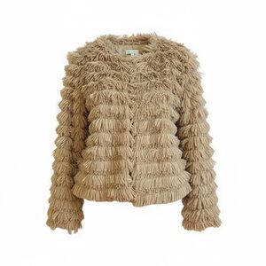 Pre-Loved She + Sky Layered Shag Jacket L